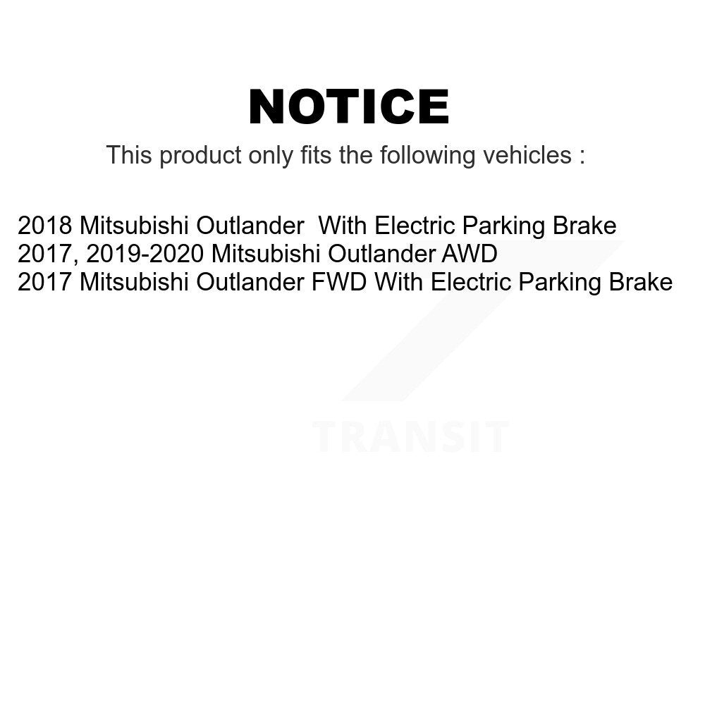 Front Rear Ceramic Brake Pads Kit For Mitsubishi Outlander KCX-100532
