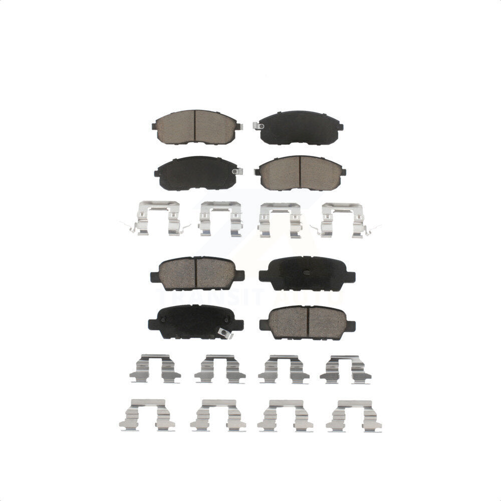 Front Rear Ceramic Brake Pads Kit For Nissan Altima Sentra Juke INFINITI G35 350Z KCX-100211