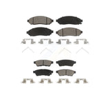 Front Rear Ceramic Brake Pads Kit For Nissan Frontier Xterra Suzuki Equator KCX-100308