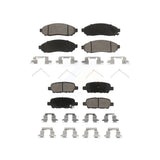 Front Rear Ceramic Brake Pads Kit For Nissan LEAF KCX-100212