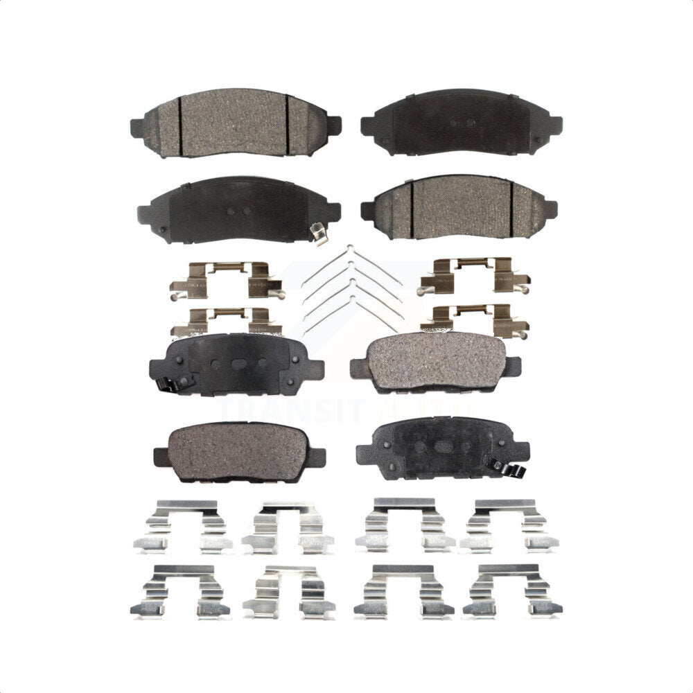 Front Rear Ceramic Brake Pads Kit For Nissan LEAF KTC-100064