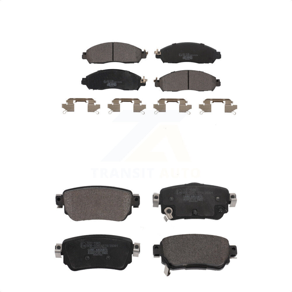 Front Rear Ceramic Brake Pads Kit For Nissan LEAF With Electric Parking KTC-100677