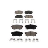 Front Rear Ceramic Brake Pads Kit For Nissan Maxima INFINITI I35 I30 KCX-100303