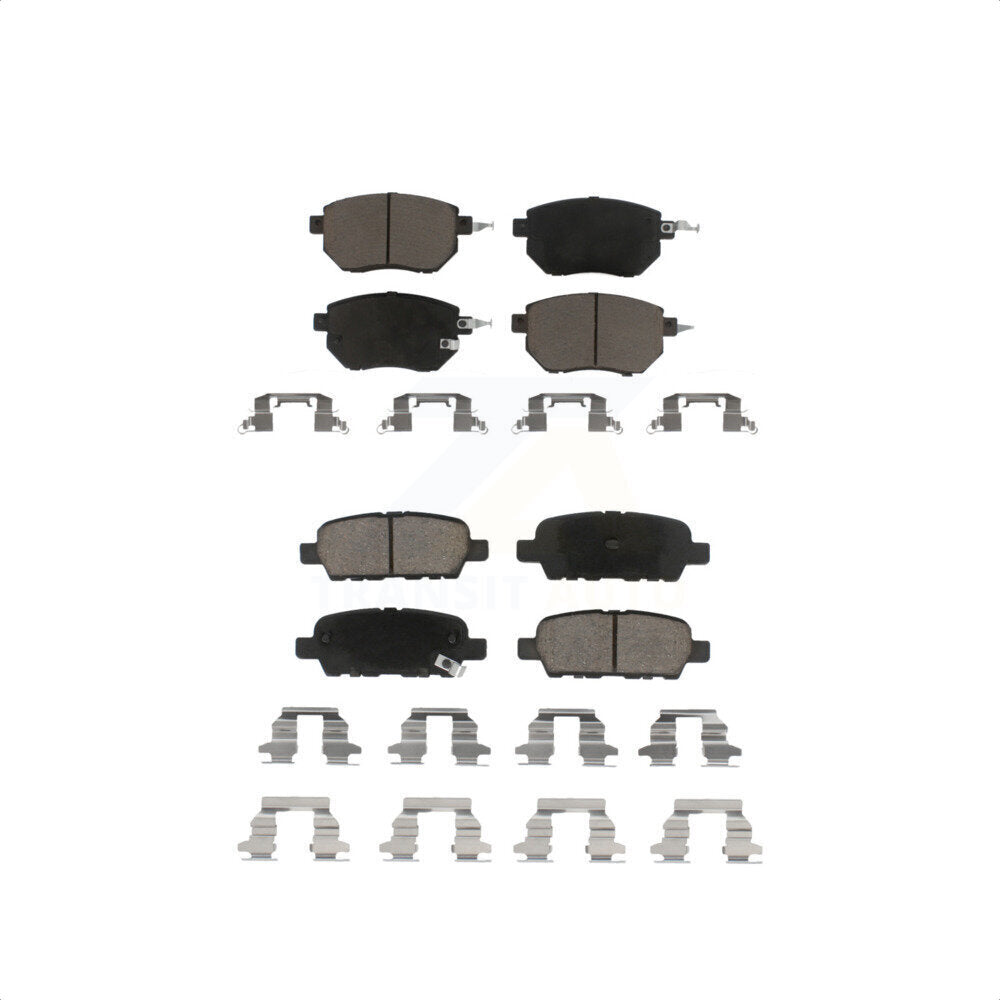 Front Rear Ceramic Brake Pads Kit For Nissan Murano Altima Maxima INFINITI FX35 FX45 KCX-100254