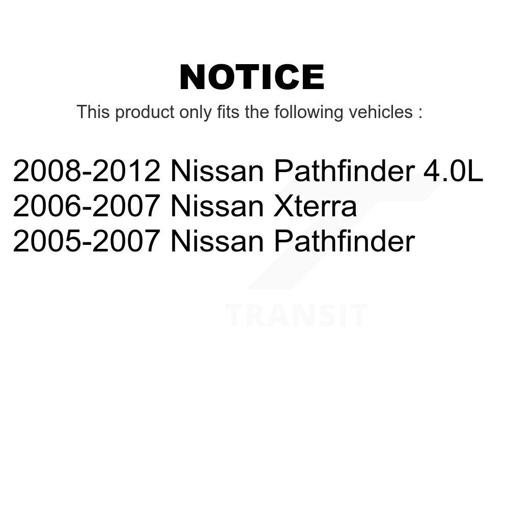 Front Rear Ceramic Brake Pads Kit For Nissan Pathfinder Xterra KCX-100284