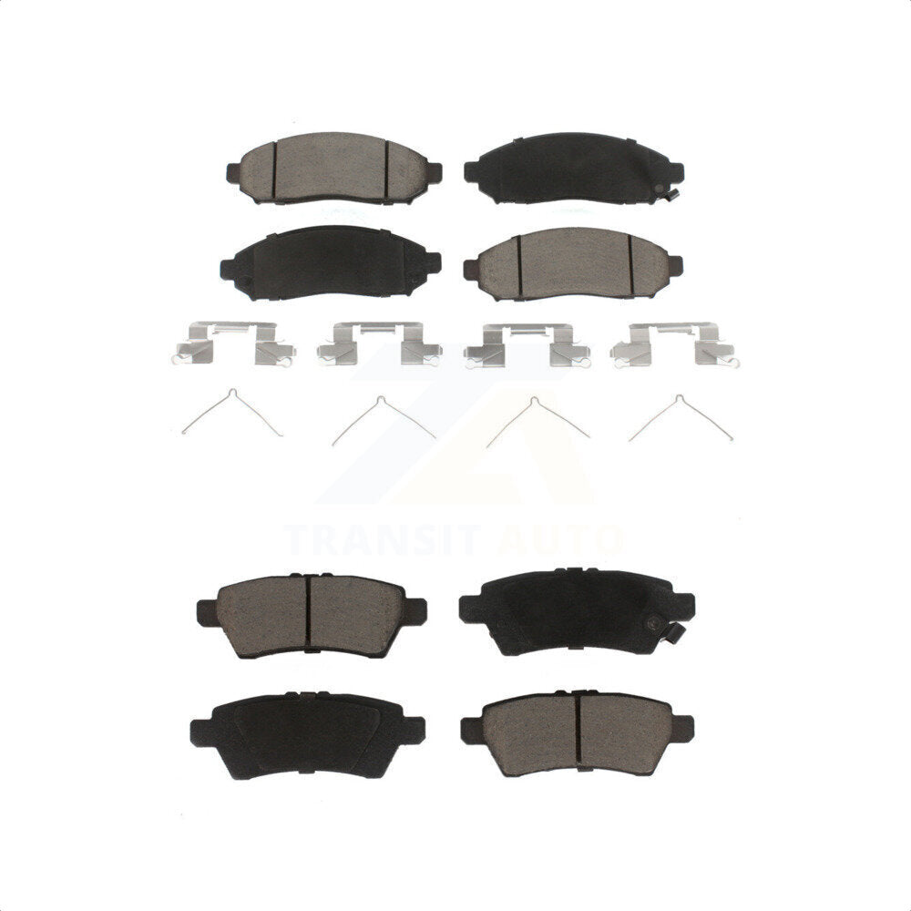 Front Rear Ceramic Brake Pads Kit For Nissan Pathfinder Xterra KCX-100284