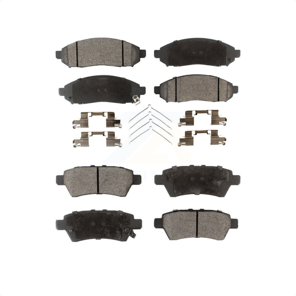 Front Rear Ceramic Brake Pads Kit For Nissan Pathfinder Xterra KTC-100063