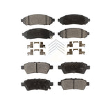 Front Rear Ceramic Brake Pads Kit For Nissan Pathfinder Xterra KTC-100063