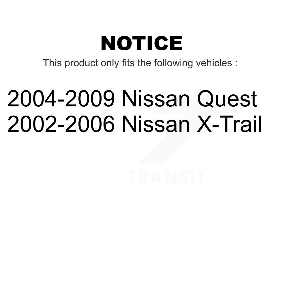 Front Rear Ceramic Brake Pads Kit For Nissan Quest X-Trail KCX-100199