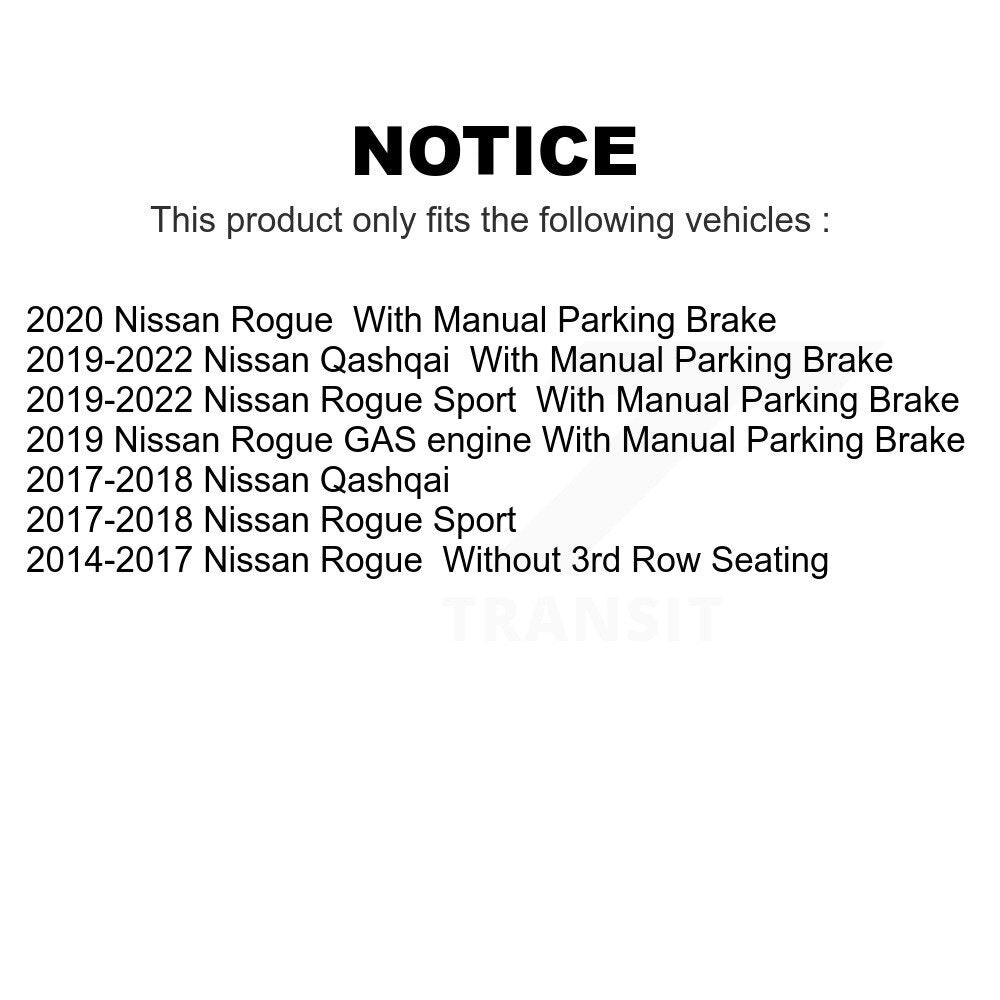 Front Rear Ceramic Brake Pads Kit For Nissan Rogue Sport Qashqai KCX-100323