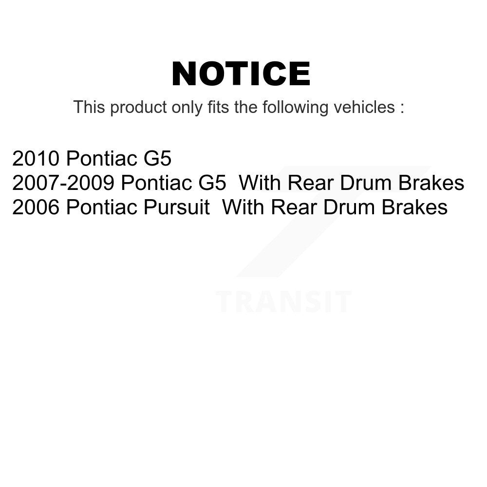 Front Rear Ceramic Brake Pads Kit For Pontiac G5 Pursuit KCX-100148