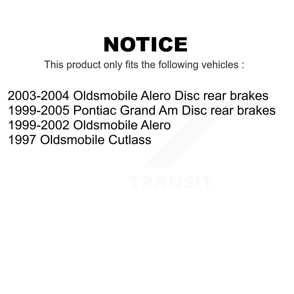 Front Rear Ceramic Brake Pads Kit For Pontiac Grand Am Oldsmobile Alero Cutlass KTC-100379