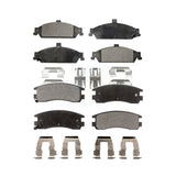 Front Rear Ceramic Brake Pads Kit For Pontiac Grand Am Oldsmobile Alero Cutlass KTC-100379