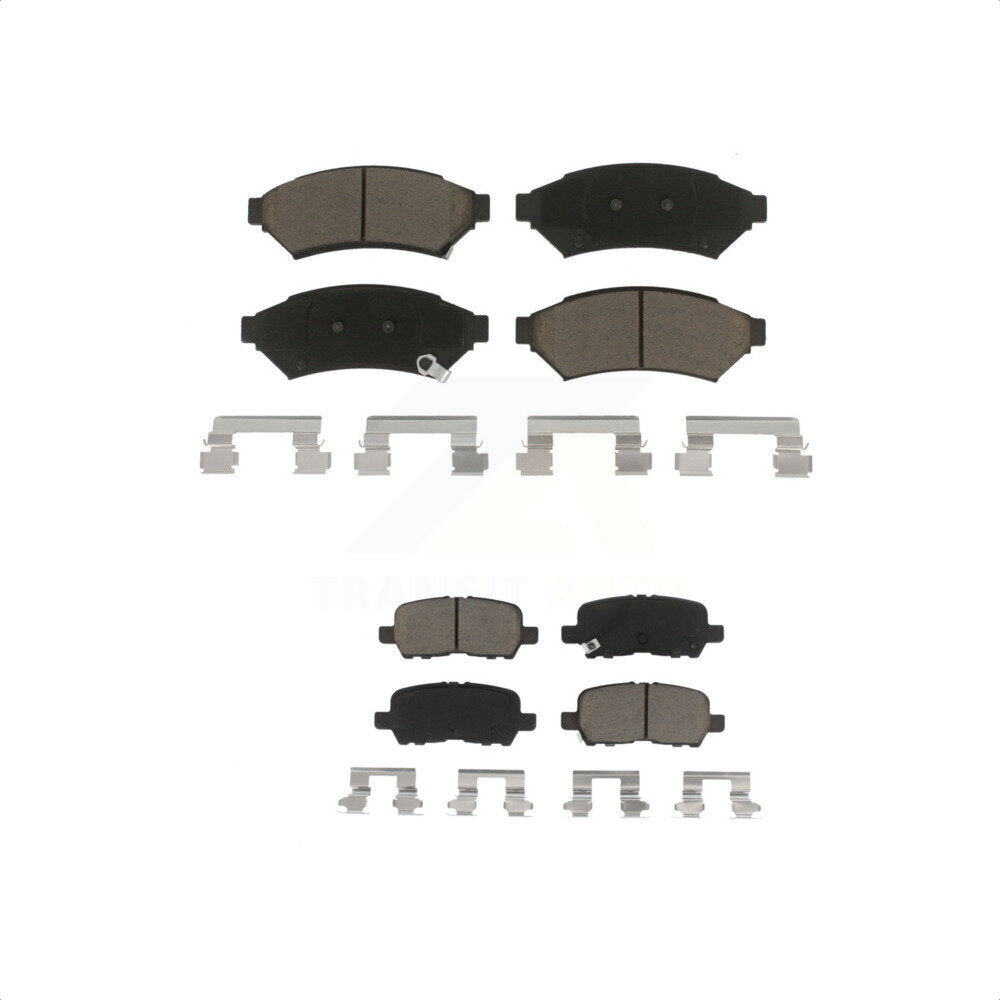 Front Rear Ceramic Brake Pads Kit For Pontiac Grand Prix Buick LaCrosse Allure KCX-100016