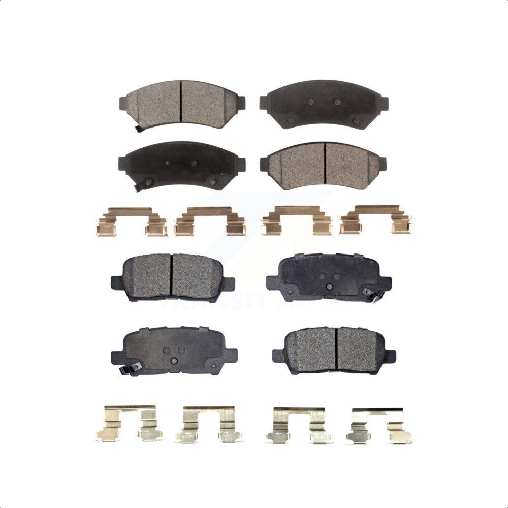 Front Rear Ceramic Brake Pads Kit For Pontiac Grand Prix Buick LaCrosse Allure KTC-100049