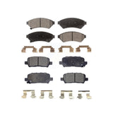 Front Rear Ceramic Brake Pads Kit For Pontiac Grand Prix Buick LaCrosse Allure KTC-100049