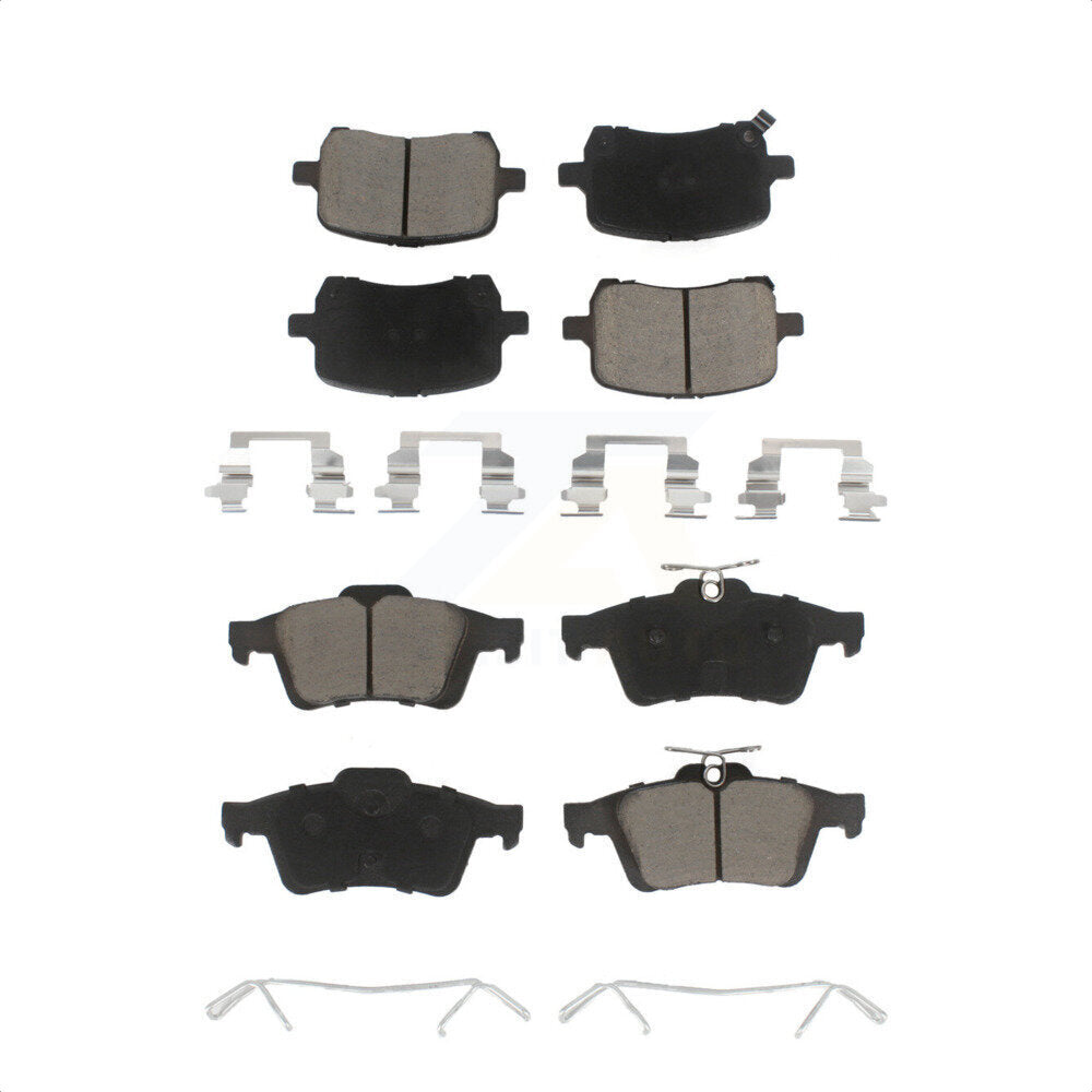 Front Rear Ceramic Brake Pads Kit For Pontiac Solstice Saturn Sky KCX-100150