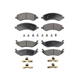 Front Rear Ceramic Brake Pads Kit For Ram 1500 Dodge Classic Durango Chrysler Aspen KTC-100056