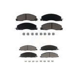 Front Rear Ceramic Brake Pads Kit For Ram 2500 3500 1500 Dodge KCX-100043