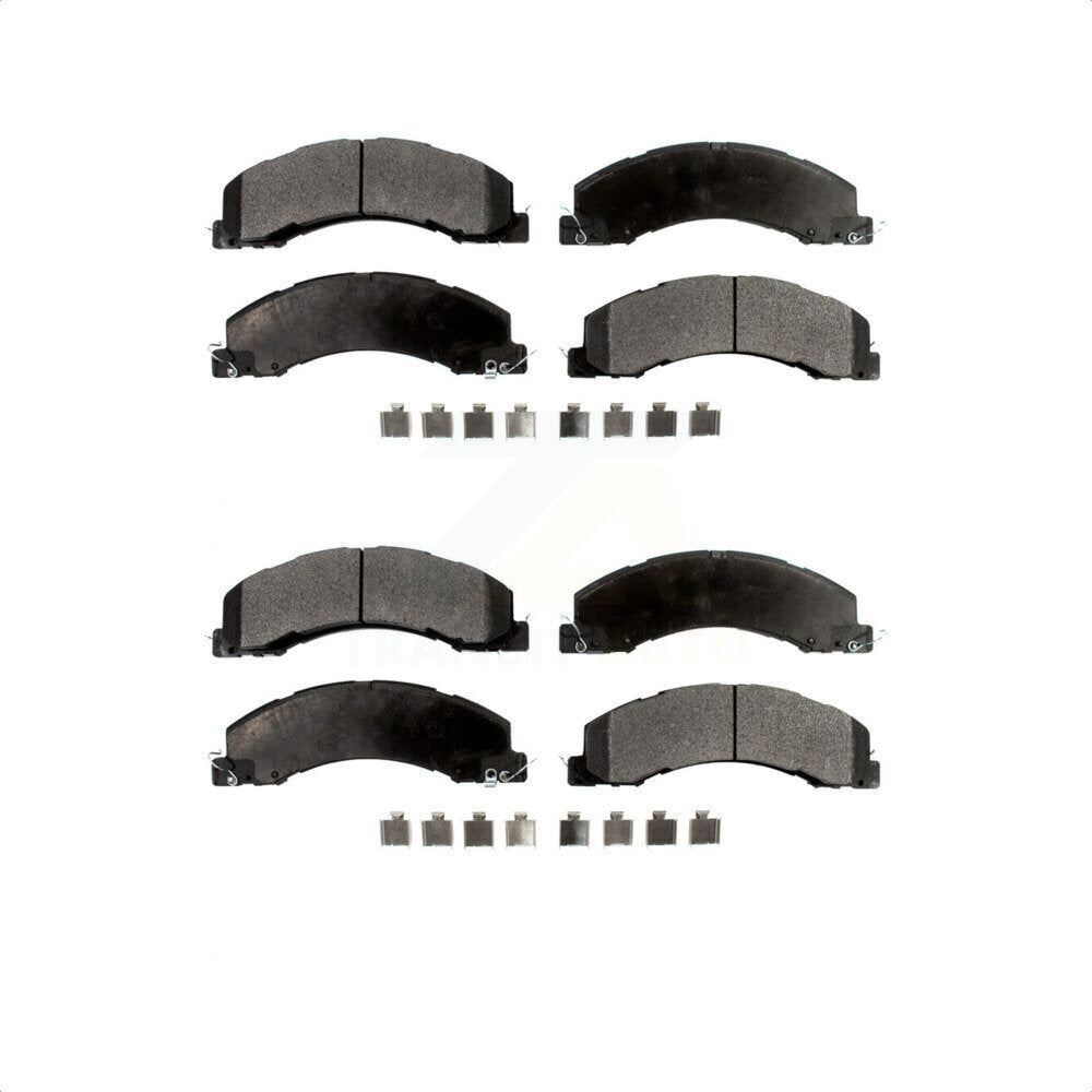 Front Rear Ceramic Brake Pads Kit For Ram 5500 Dodge Sterling Truck 4500 Bullet 45 55 KTC-100619