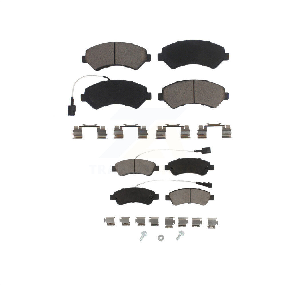 Front Rear Ceramic Brake Pads Kit For Ram ProMaster 1500 2500 3500 KCX-100423