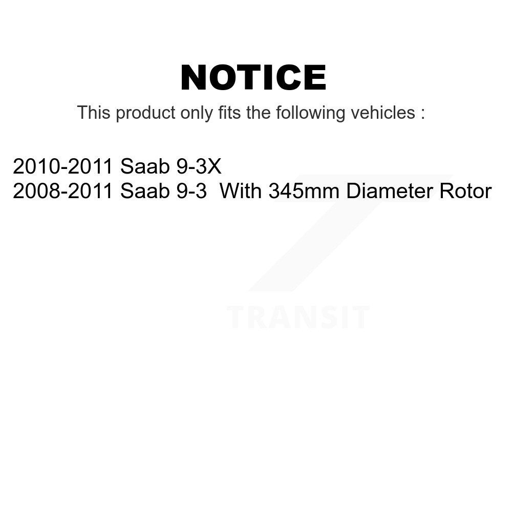 Front Rear Ceramic Brake Pads Kit For Saab 9-3 9-3X KCX-100420