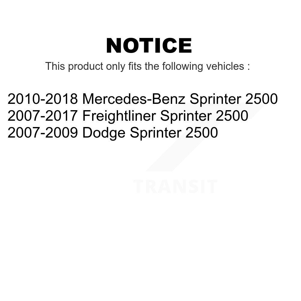 Front Rear Ceramic Brake Pads Kit For Sprinter 2500 Mercedes-Benz Freightliner Dodge KCX-100176