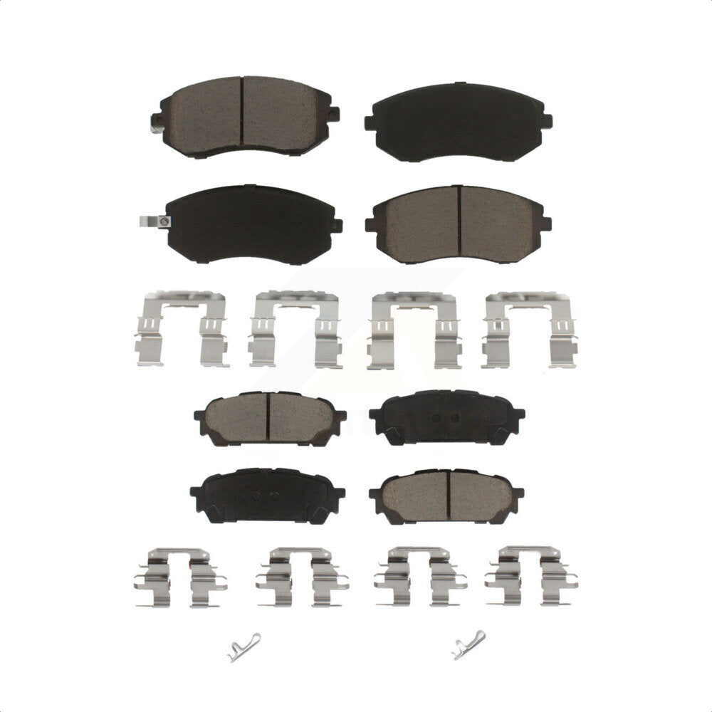 Front Rear Ceramic Brake Pads Kit For Subaru Forester Impreza Saab 9-2X KCX-100113