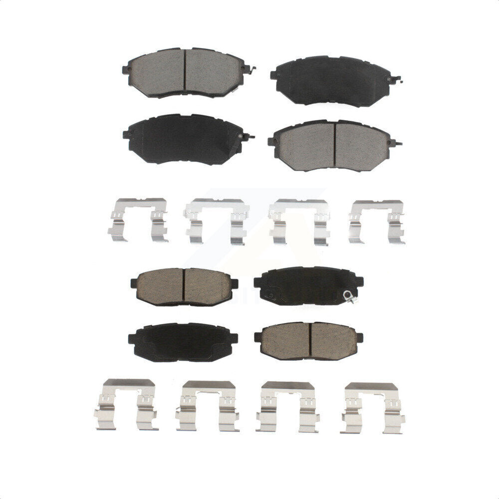 Front Rear Ceramic Brake Pads Kit For Subaru Forester Outback Legacy Tribeca B9 KCX-100111