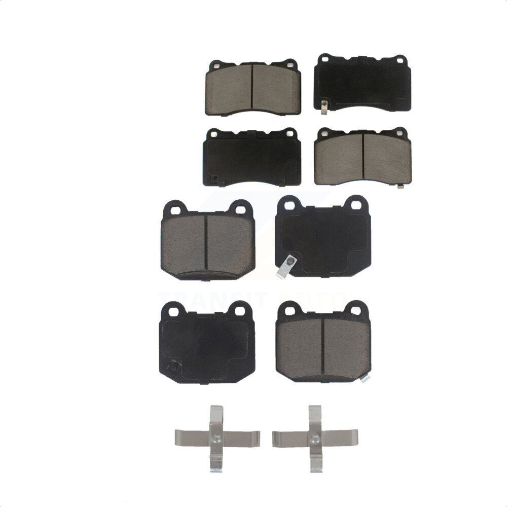 Front Rear Ceramic Brake Pads Kit For Subaru Impreza Mitsubishi Lancer WRX STI BRZ Toyota 86 KCX-100109