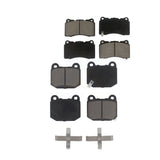 Front Rear Ceramic Brake Pads Kit For Subaru Impreza Mitsubishi Lancer WRX STI BRZ Toyota 86 KCX-100109