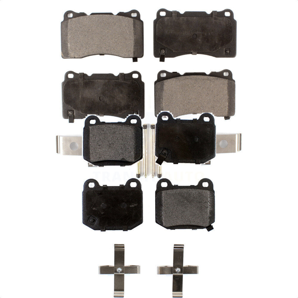 Front Rear Ceramic Brake Pads Kit For Subaru Impreza Mitsubishi Lancer WRX STI BRZ Toyota 86 KTC-100012