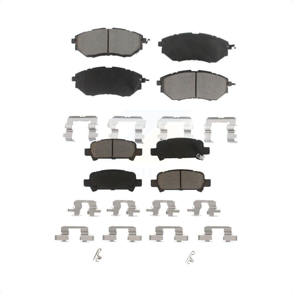 Front Rear Ceramic Brake Pads Kit For Subaru Legacy KCX-100112