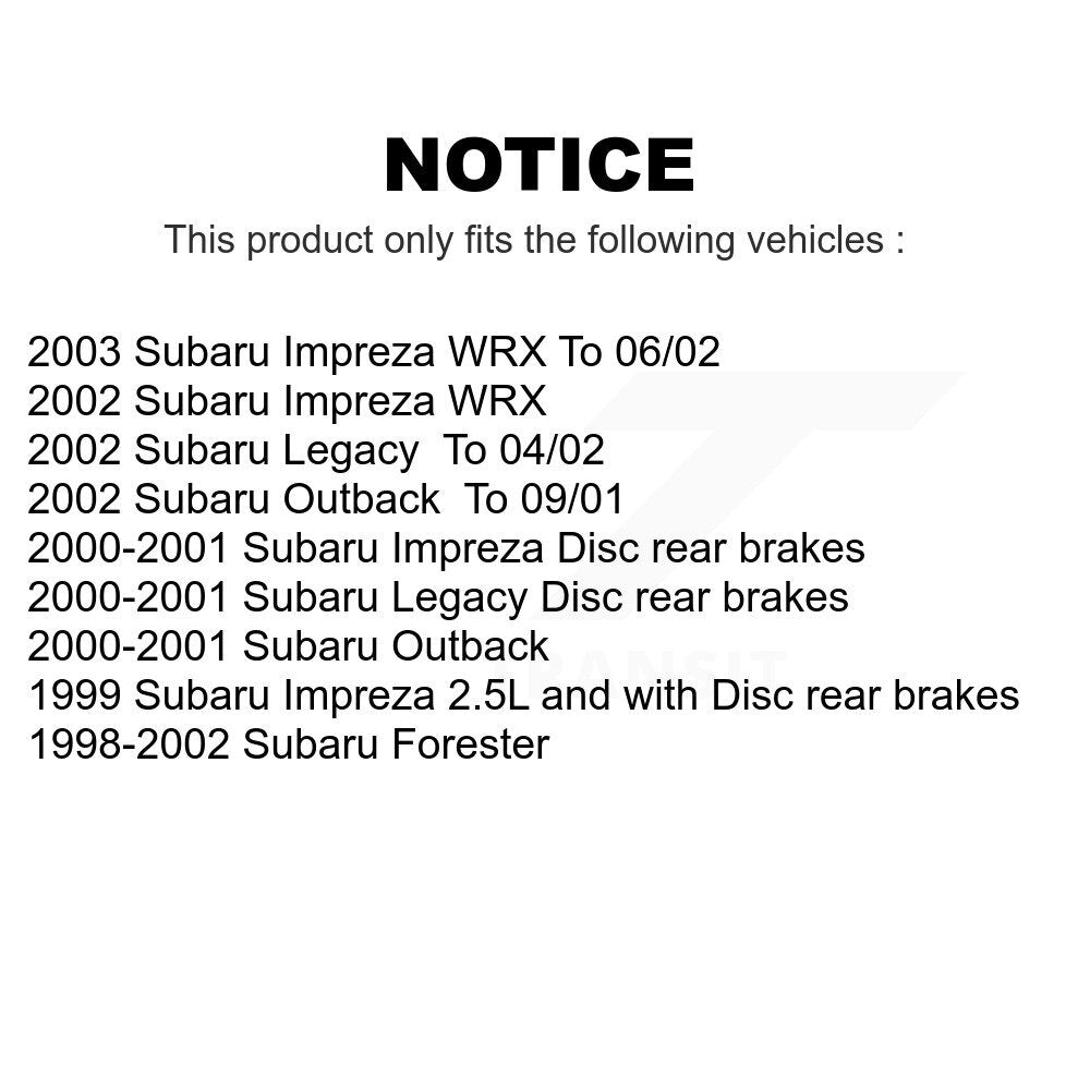 Front Rear Ceramic Brake Pads Kit For Subaru Outback Forester Impreza Legacy KTC-100375
