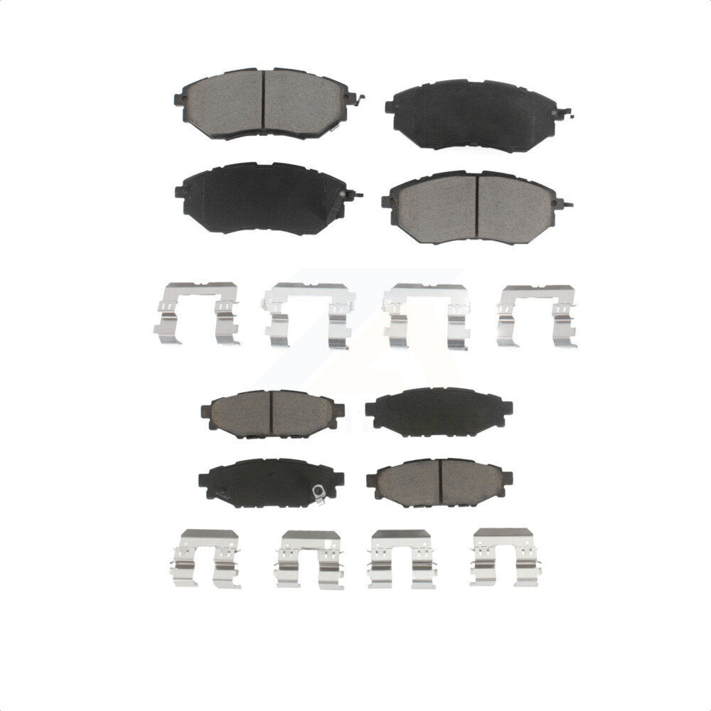 Front Rear Ceramic Brake Pads Kit For Subaru WRX KCX-100463