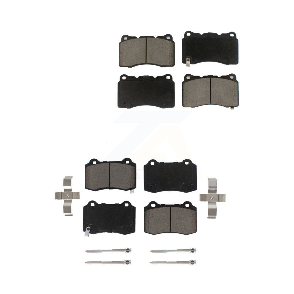 Front Rear Ceramic Brake Pads Kit For Tesla S Hyundai Genesis Coupe KCX-100117