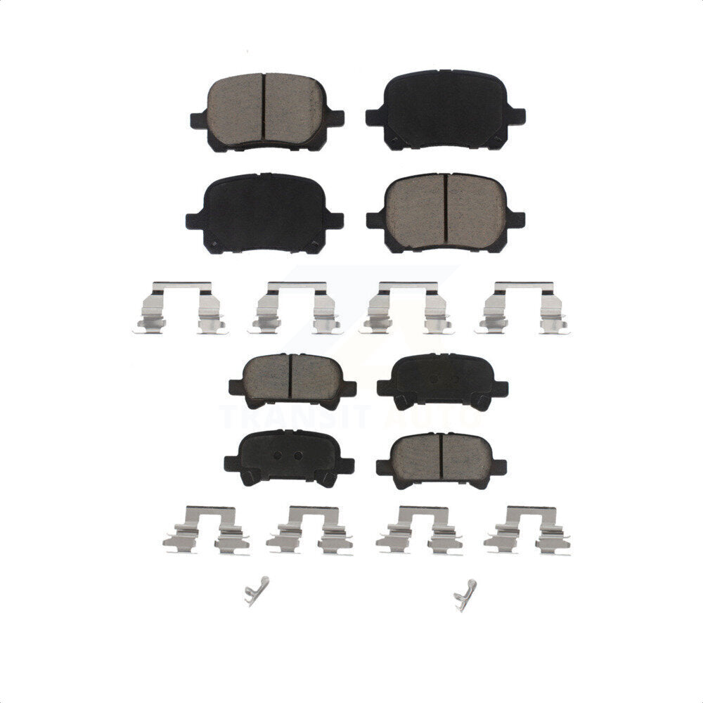 Front Rear Ceramic Brake Pads Kit For Toyota Camry Avalon Solara KCX-100022