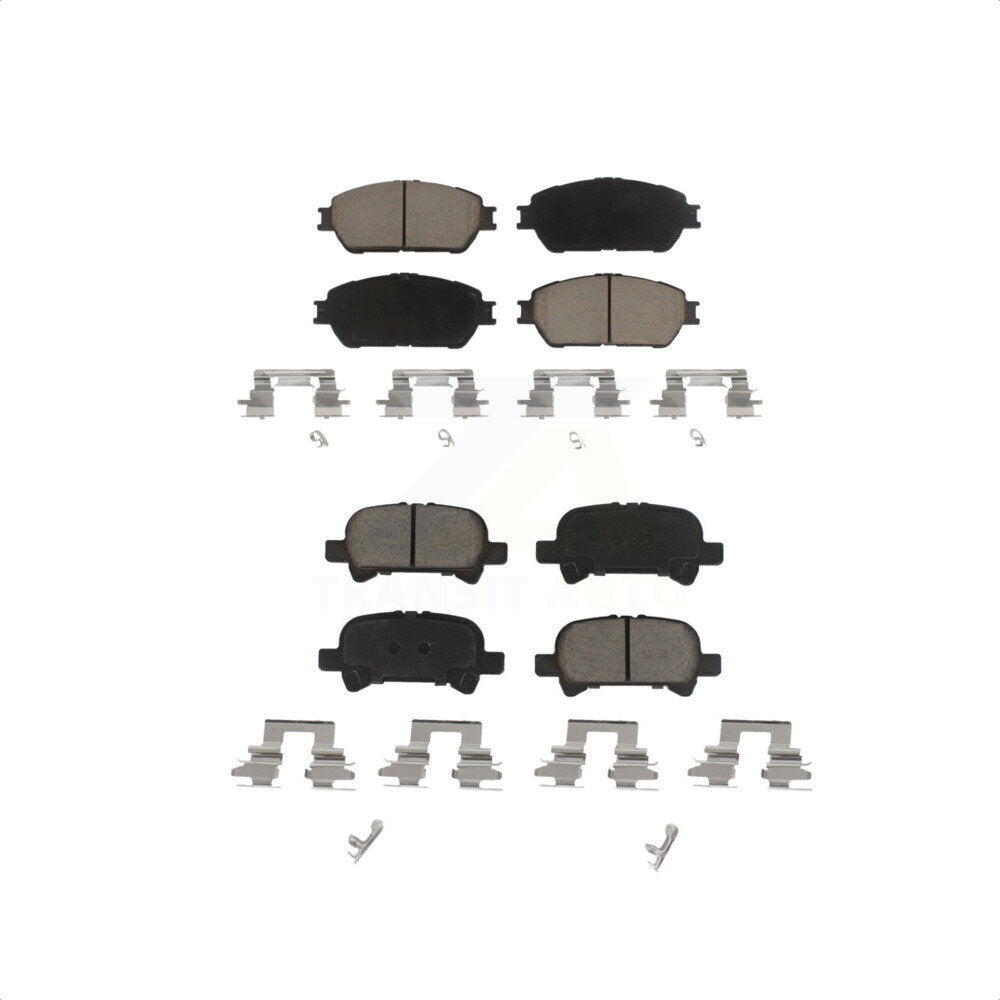 Front Rear Ceramic Brake Pads Kit For Toyota Camry Avalon Solara KCX-100495