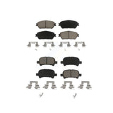 Front Rear Ceramic Brake Pads Kit For Toyota Camry Avalon Solara KCX-100495
