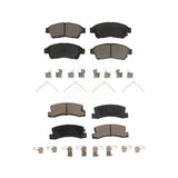 Front Rear Ceramic Brake Pads Kit For Toyota Camry Celica KCX-100021