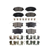 Front Rear Ceramic Brake Pads Kit For Toyota Camry KTC-100599
