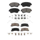 Front Rear Ceramic Brake Pads Kit For Toyota Camry Lexus ES300 Celica KCX-100020