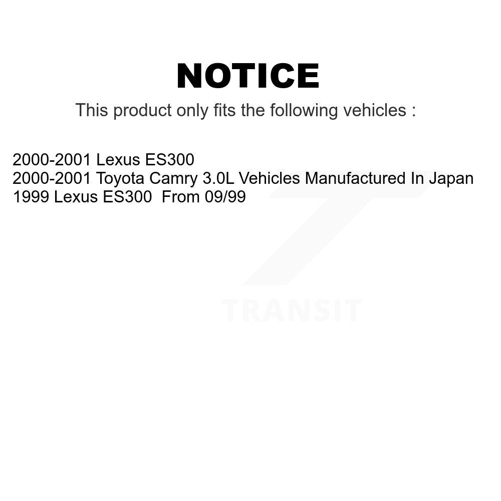 Front Rear Ceramic Brake Pads Kit For Toyota Camry Lexus ES300 KCX-100023