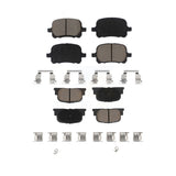 Front Rear Ceramic Brake Pads Kit For Toyota Camry Lexus ES300 KCX-100023
