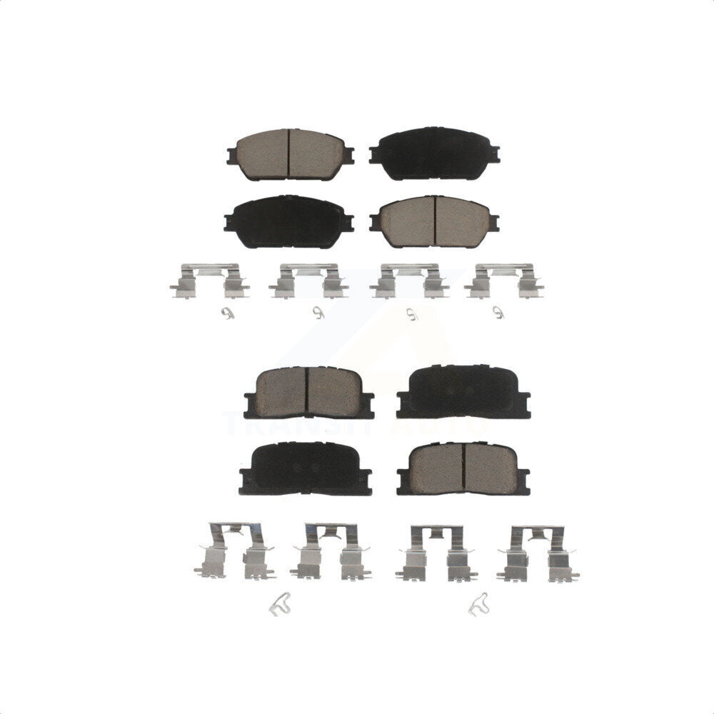 Front Rear Ceramic Brake Pads Kit For Toyota Camry Lexus ES330 ES300 KCX-100496