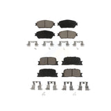 Front Rear Ceramic Brake Pads Kit For Toyota Camry Lexus ES330 ES300 KCX-100496