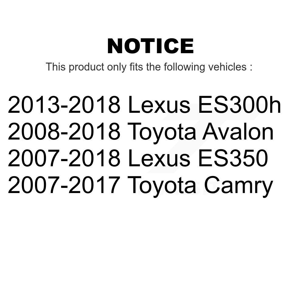 Front Rear Ceramic Brake Pads Kit For Toyota Camry Lexus ES350 Avalon ES300h KCX-100209