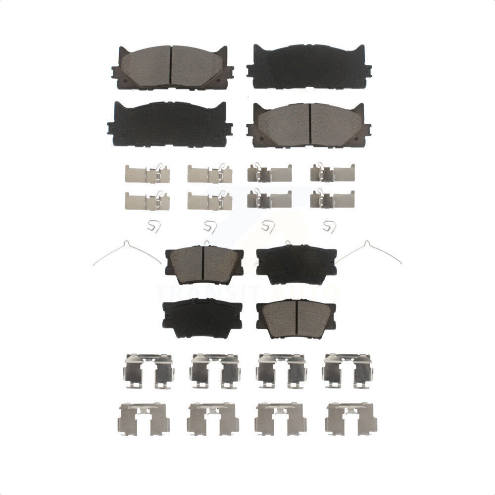 Front Rear Ceramic Brake Pads Kit For Toyota Camry Lexus ES350 Avalon ES300h KCX-100209