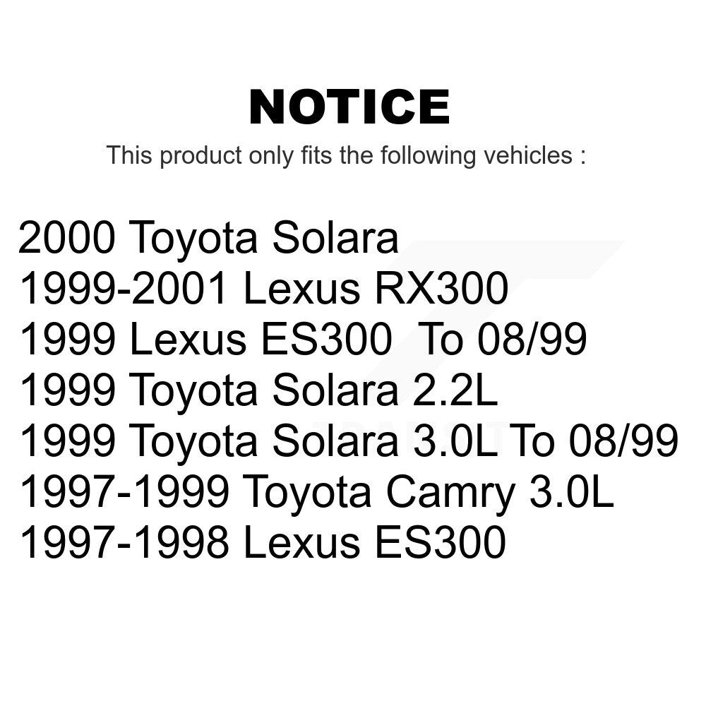 Front Rear Ceramic Brake Pads Kit For Toyota Camry Lexus RX300 ES300 Solara KCX-100236