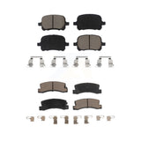 Front Rear Ceramic Brake Pads Kit For Toyota Camry Lexus RX300 ES300 Solara KCX-100236